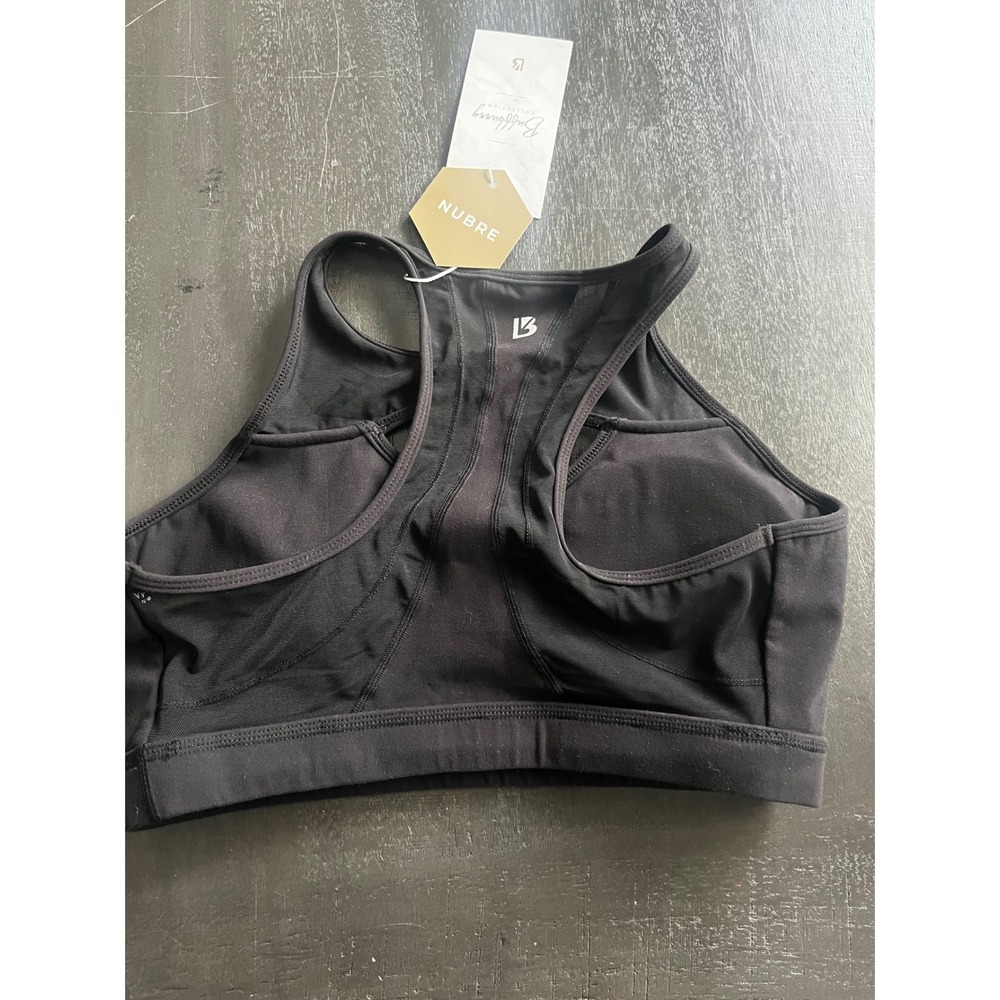 Buffbunny Collection Ambrosia Sports Bra Onyx Black Nubre High Neck Large NWT - Picture 5 of 6